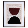 Quadro Modern Prose E - Papel Antigo/Vinho/Preto