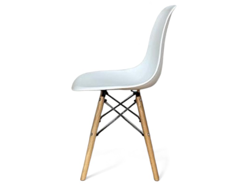 Cadeira Eames Wood - Branco - Imagem 2