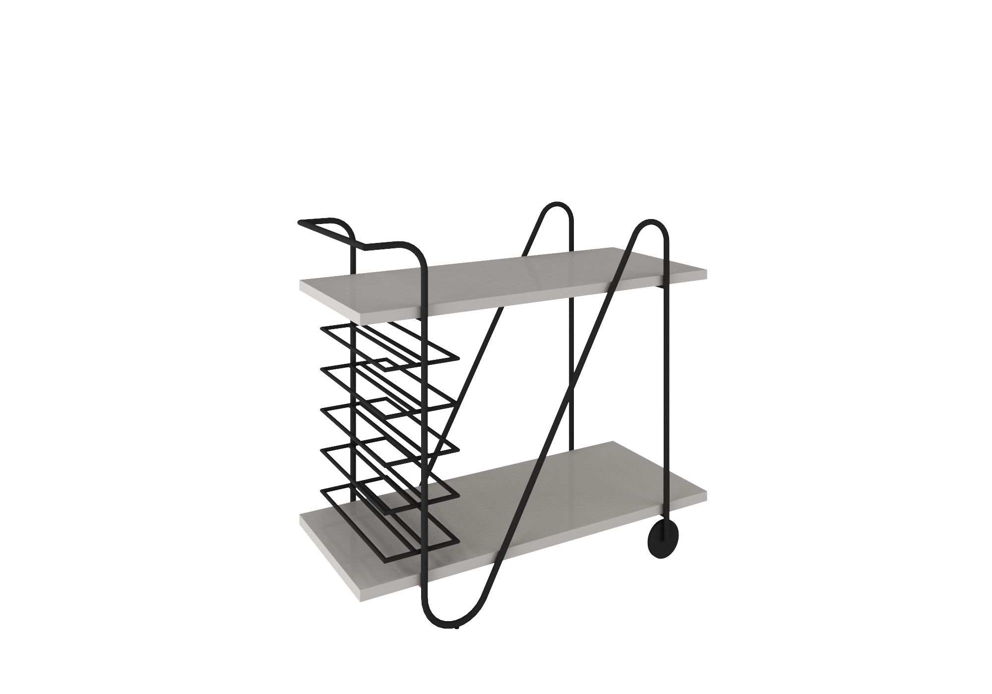 Bar London - Off White/Metal Preto