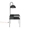 Mesa de Cabeceira com Luminária Wire - Preto