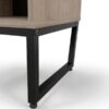 Armário Estante Baixo 74cm com 4 Nichos Concept - Acácia/Preto - Imagem 4