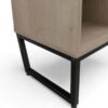 Armário Estante Baixo 74cm com 4 Nichos Concept - Acácia/Preto - Imagem 3