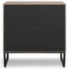 Armário Estante Baixo 74cm com 4 Nichos Concept - Acácia/Preto - Imagem 7