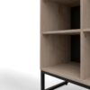 Armário Estante Baixo 74cm com 4 Nichos Concept - Acácia/Preto - Imagem 2