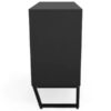 Armário Estante Baixo 74cm com 4 Nichos Concept - Preto - Imagem 5