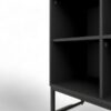 Armário Estante Baixo 74cm com 4 Nichos Concept - Preto - Imagem 2