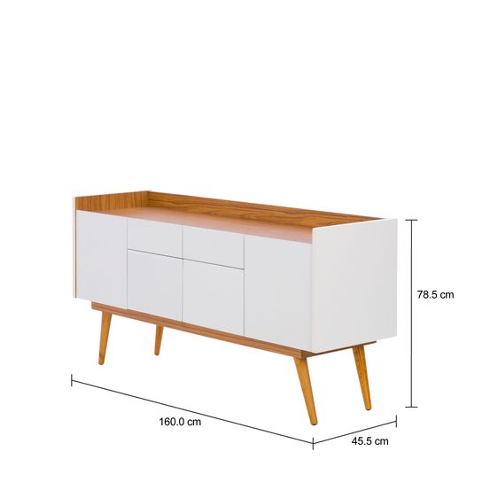 Buffet Doors - Freijó/Branco - Imagem 4