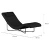 Chaise Long Alua - Preto/Preto - Imagem 5