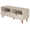 Rack Lin 2 gavetas - Bege/Nozes - Imagem 6