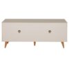 Rack Lin 2 gavetas - Bege/Nozes - Imagem 4