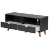 Rack Lin 2 gavetas - Preto/Nozes - Imagem 3