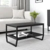 Mesa de Centro 75cm Estilo Industrial Concept - Preto - Imagem 2