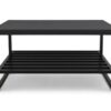 Mesa de Centro 75cm Estilo Industrial Concept - Preto