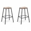 Conjunto com 2 Banquetas Fixas Chamonix - Preto
