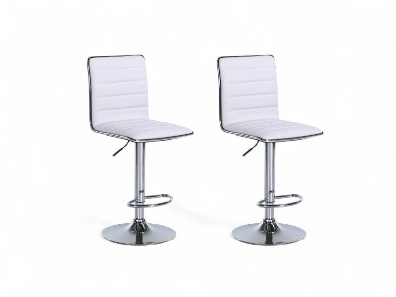 Conjunto com 2 Banquetas Giratórias Marilyn - Branco