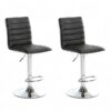 Conjunto com 2 Banquetas Giratórias Marilyn - Preto