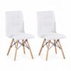Conjunto com 2 Cadeiras Fitz Eiffel - Branco