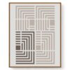 Quadro Michel Scarano Gravuras ATY915 - Cinza/Branco