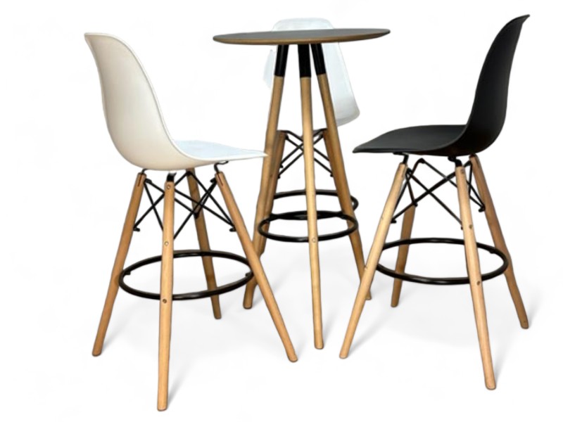 Mesa Bistrô Charles Eames - Preto - Imagem 3