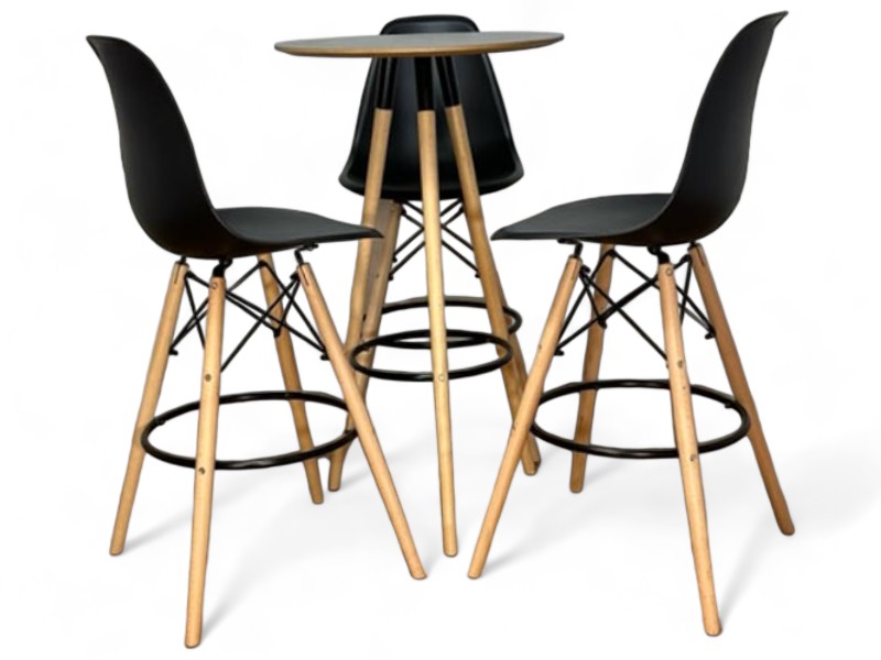 Mesa Bistrô Charles Eames - Preto - Imagem 2