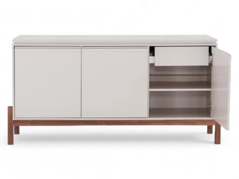 Buffet 3 Portas 2 Gavetas TIê - Off White - Imagem 7