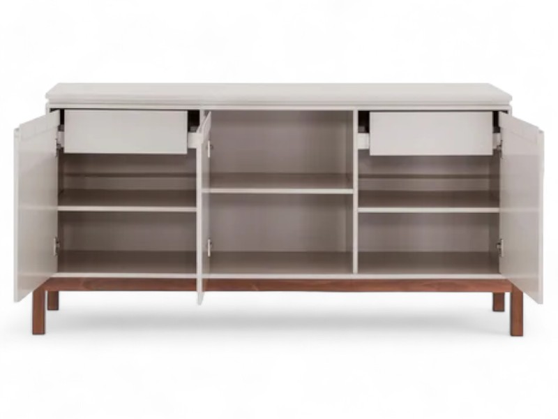 Buffet 3 Portas 2 Gavetas TIê - Off White - Imagem 5