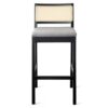 Conjunto 2 Banquetas Altas Bistrô Tiê - Preto/Cinza