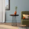 Mesa Lateral Jays Redonda - Preto/Preto - Imagem 4