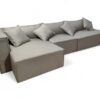 Sofá Bahamas 3 Módulos com Chaise - Bege - Imagem 2