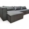 Sofá Bahamas 3 Módulos com Chaise - Cinza Chumbo - Imagem 2