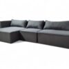 Sofá Bahamas 3 Módulos com Chaise - Cinza Chumbo - Imagem 3